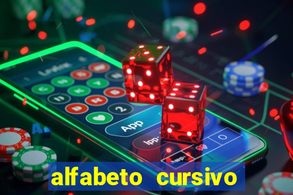 alfabeto cursivo pontilhado para imprimir pdf